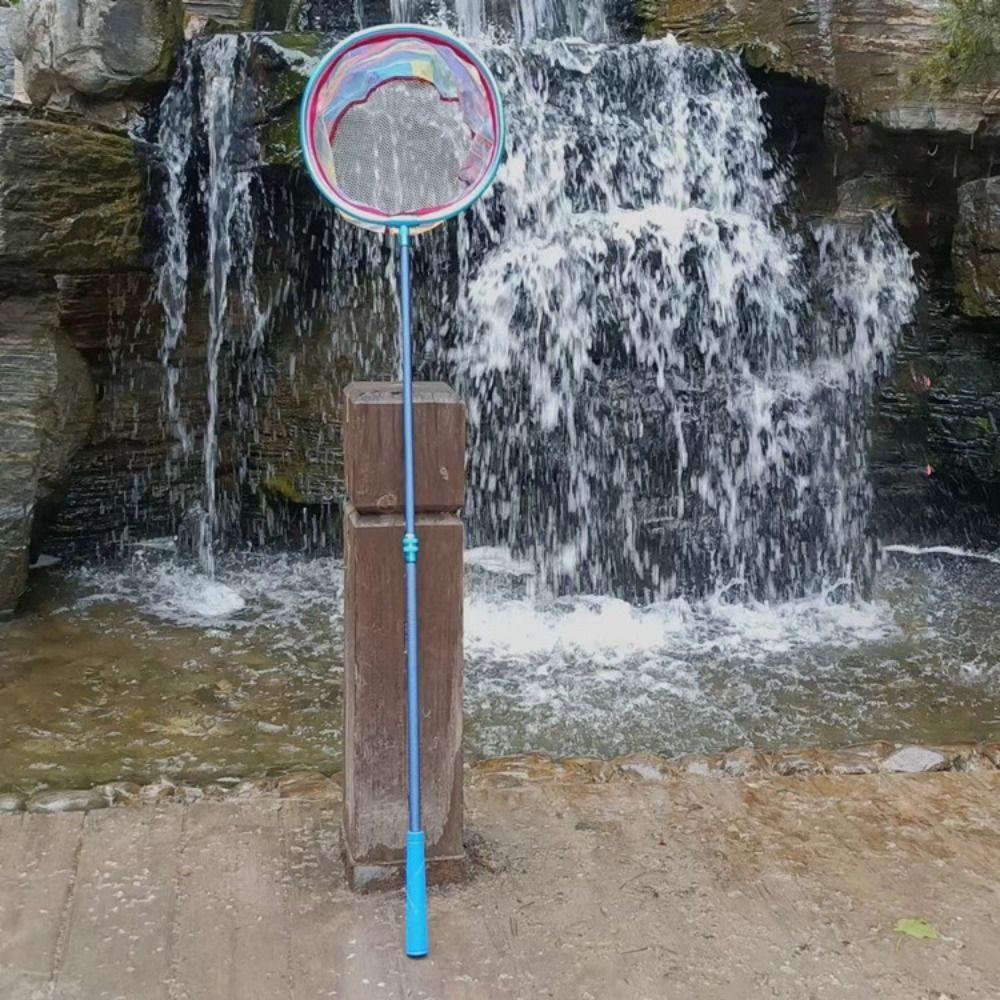 Portable Pocket Fish Dip Net Aluminium Zinc Zinc Alloy Telescopic Pole Net Head Butterfly Nets Insect