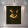 The Baptist St. John, Leonardo Da Vinci's Famous Painting Posters and Prints Wall Art Canvas Painting for Living Room Decor