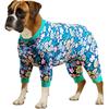 LovinPet Пижама для собак Большого размера, Одежда для больших собак, Комбинезон после операции, Легкая ткань, Свитшот-пижама для питбуля, Пижама для щенка, Питбуль