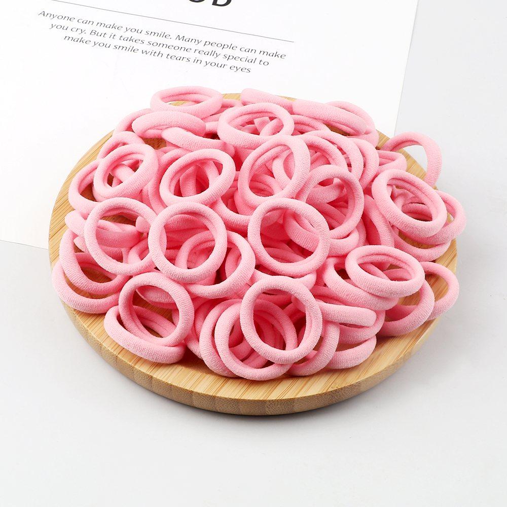 20/30/50/100/200pcs Colorful Hairband Black Grey Rubber Band Nylon Hair Elastic Ponytail Hairstyle Scrunchies Hair Accessories