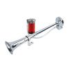 7-Inch Single Trumpet Air Horn Zinc Alloy 12V/24V 128dB Loud Sound for Cars Trucks