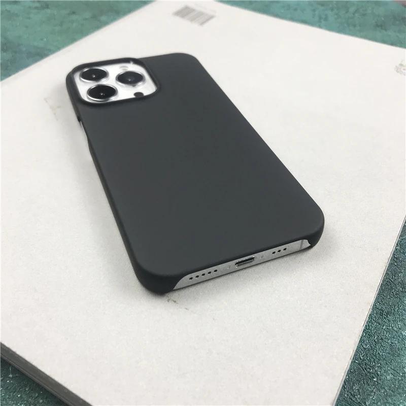 Роскошный матовый жесткий чехол-крышка цвета конфет для iPhone 16 15 14 13 Pro Max Plus Half-Pack Frosted Shell Ultra Thin Противоударный