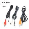 3x 1.5m 2pin Car Rca Male Red Black White Audio Connector Plug Cable Av Single Video Speaker Extension Wire Lead Diy Repair Cord