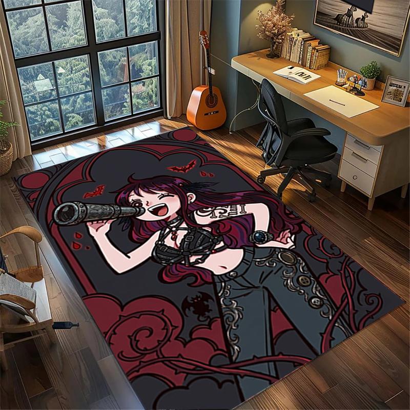 Floor Mat Large Area "ONE PIECE" Non Slip Washable Rug Carpet Gamer Room Home Decor kwq51