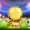 European Football Golden Ball Trophy Souvenir Soccer Spherical Champion Player Competition Award Fans Gift Home Decor