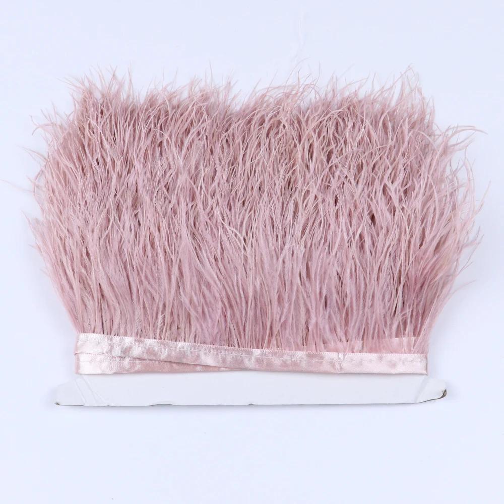 Перо1 метр Натуральные страусиные перья Отделка Лента 6-15 см для Юбки DIY Одежды Черный Белый Страусиные перья Свадебное Украшение