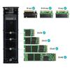 Кабель для мобильного жесткого диска M.2 NVMe с USB Type-C для 2230 2242 2260 2280 Внешний адаптер для жесткого диска M.2