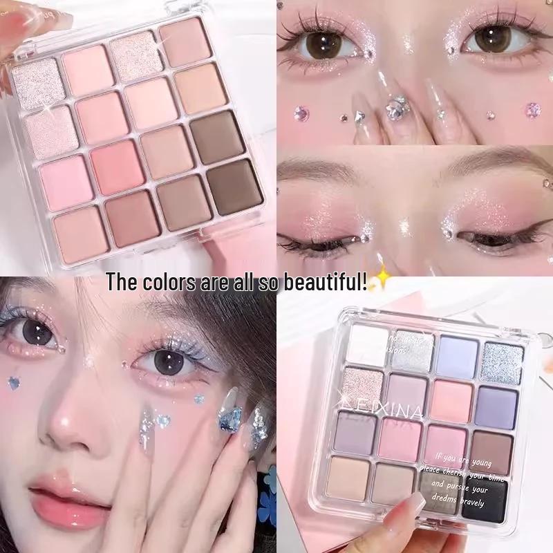 DIKALU Палитра теней для век из 16 цветов