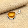 Медовый топаз, драгоценный камень, кулон ручной работы из стерлингового серебра 925 пробы для женщин