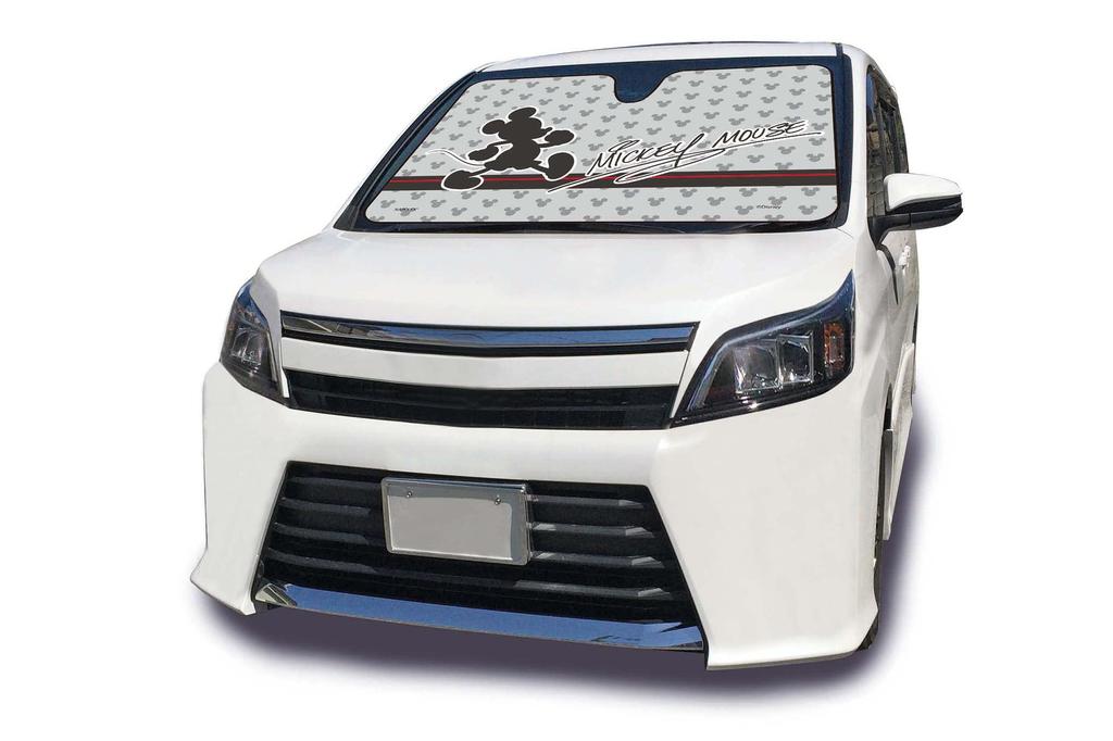 Napolex Car Sunshade for No Suction Cups Minivan Disney Mickey Mouse Front, Required, 900x1400mm, Compatible, Design, WD-412