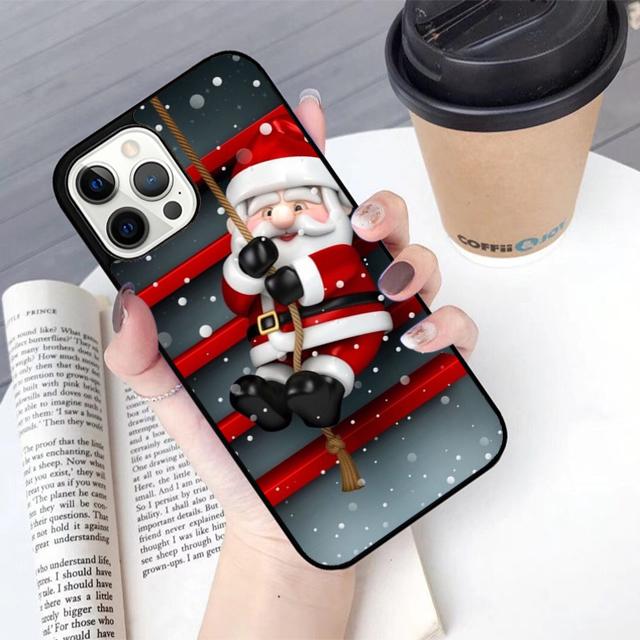Чехол для телефона в стиле «С Рождеством и Новым годом» Для For iPhone 17 Air 16 15 11 12 13 14 Pro Ma Plus coque
