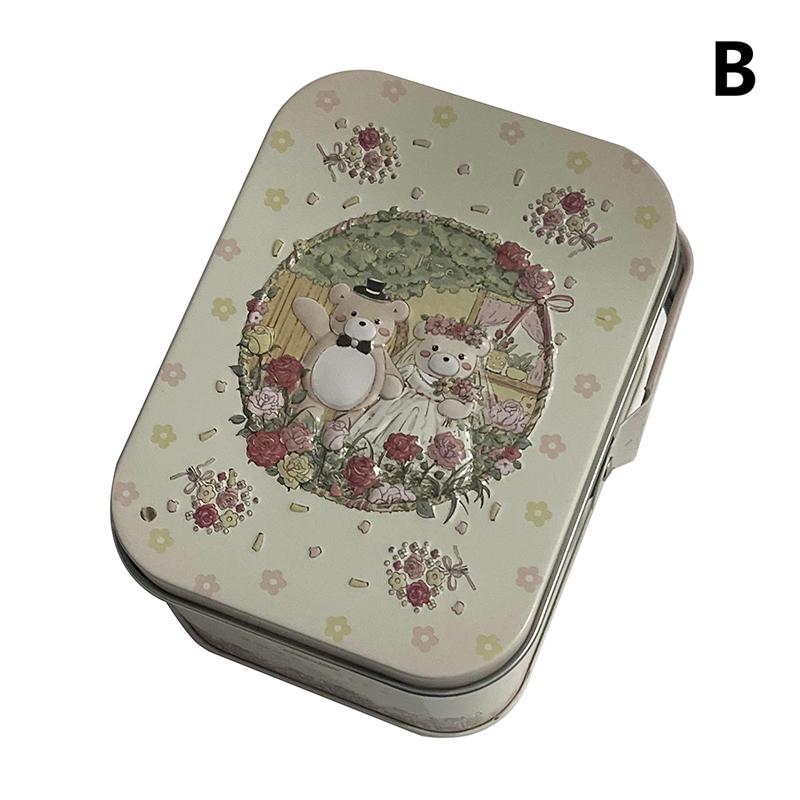 1 шт. Винтажный маленький чемодан для хранения жестяная металлическая коробка для конфет подарочная коробка подарочная коробка для печенья
