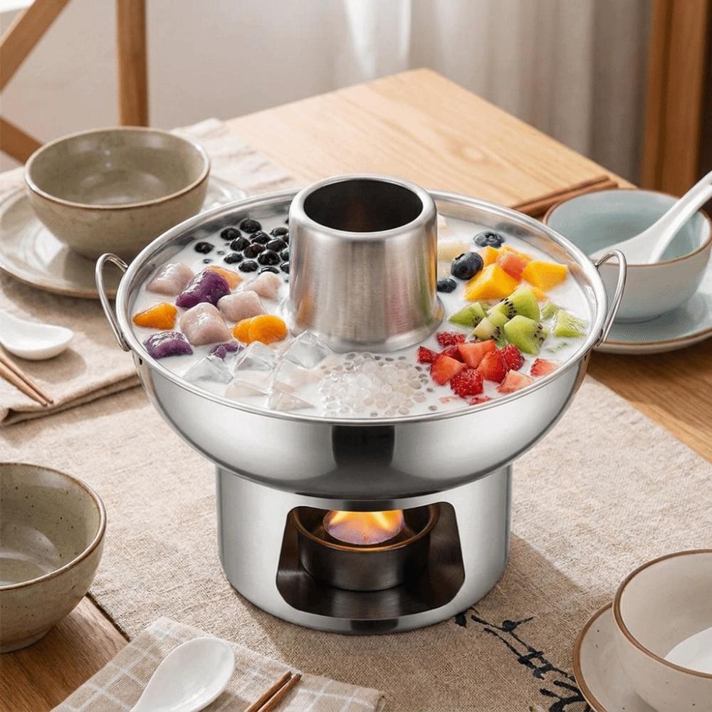 Double Ear Dessert Hotpot Thickened Charcoal Hot Pot Trendy Tom Yum Hot Pot Restaurants