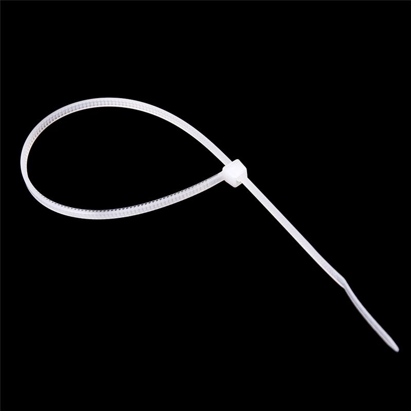 100 шт., закрепите белые и черные кабельные стяжки, самоблокирующиеся нейлоновые кабельные стяжки