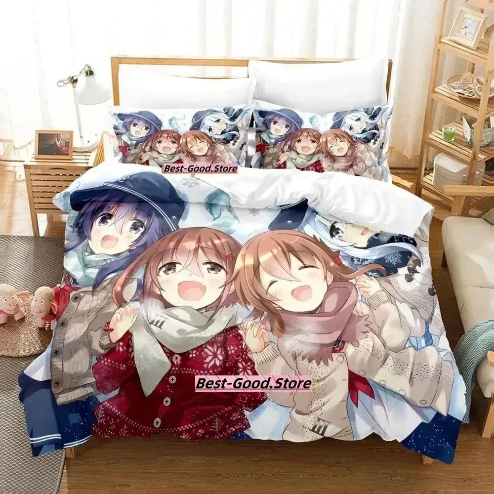 Комплект постельного белья Kantai Collection Односпальный Полуторный Двуспальный Кинг-сайз Комплект для кровати Взрослый Детский Спальня Комплекты пододеяльников Аниме постельное белье Кровать