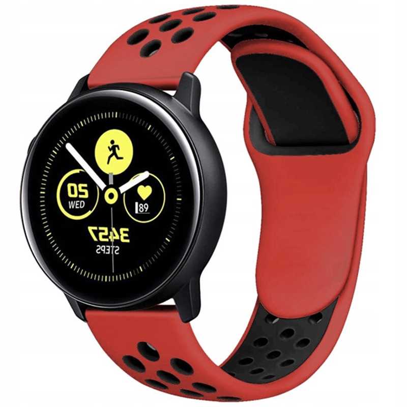 Sc Sport Band 22Mm Red/Black