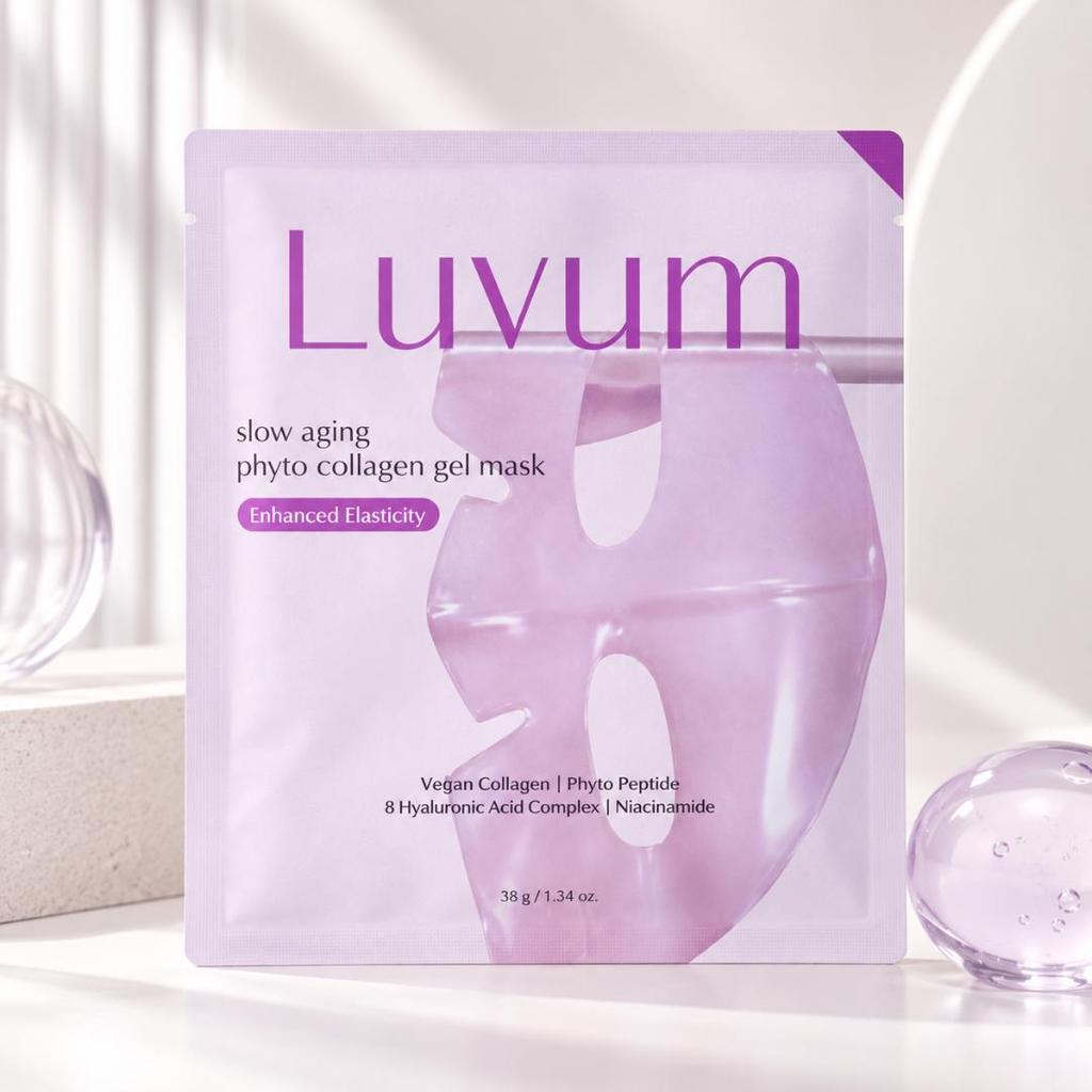 Luvum Slow Aging Phyto Collagen Hydrogel Face Mask Firming 5 Sheets