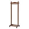 Hagihara Hanger Coat Coat with Casters Storage Capacity and Ease of Clothing Natural Width Rack, Rack, Hanger, [Combines Use] Storage, Wood, Wooden,