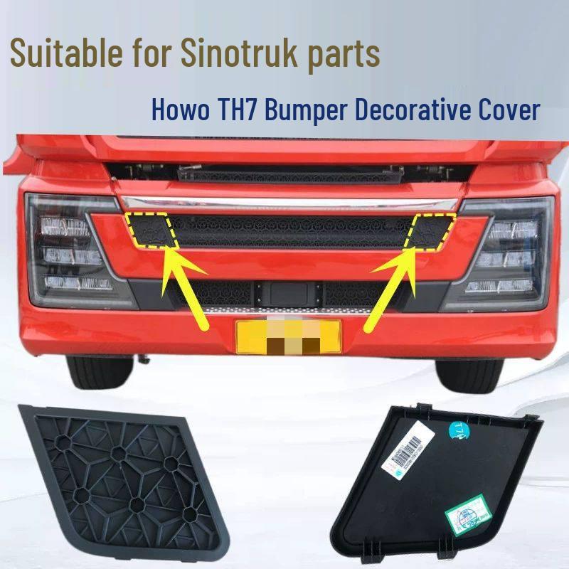 Heavy Duty Howo TH7 Bumper Decorative Mesh Plate Cover Accessories