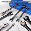 uxcell Ratchet Wrench 24mm Metric Open End Wrench 72 Teeth CR-V Steel 12-Point Nickel Plated Combination Ratchet Wrench Fastener Nut Bolt