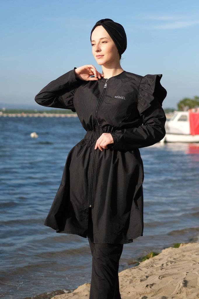 Женский Мусульманский Скромный Исламский Полный Чехол Буркини Пляжный Купальный Костюм Купальники Хиджаб Пляжная Одежда Купальник 