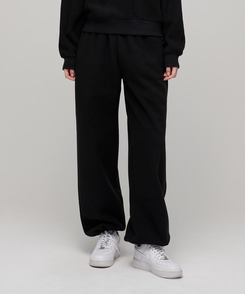 MUSINSA STANDARD WOMAN Women'S Polar Fleece Variable Lounge Sweatpants [Black]