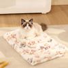 High Quality Soft Fluffy Pet Blanket Cute Dog Cat Paw Print Coral Fleece Blankets Pet Mat Warm and Comfortable Thermal Pad
