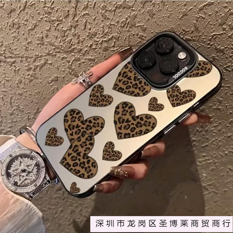 Любовь к леопардовому принту подходит для чехла для мобильного телефона Apple 15Promax iPhone16Pro новый 14 милый 13Pro премиум.