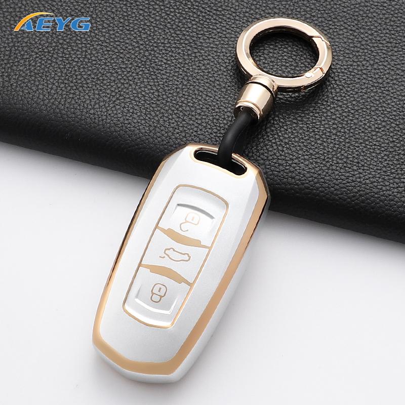 Чехол-брелок для смарт-ключа автомобиля для Geely Atlas Boyue Nl3 Ex7 Suv Gt Gc9 Emgrand X7 Borui Держатель Авто Аксессуары