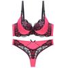 Julexy ABC Cup Bra Set Push Up Sexy Lace Bra Set Femme Bra Thong Set