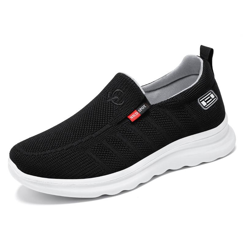 Обувь Мужская весенняя новая мужская обувь Ленивая обувь Дышащая и не вызывающая запаха обувь из ткани