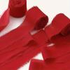Elegant Frayed Edge Chiffon Ribbon 2 Rolls of Red Silk Chiffon Ribbon for Gift Wrapping Wedding Invitations DIY Crafts