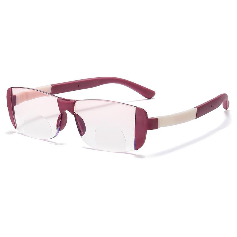 Progressive Bifocal Reading Glasses Women Men Vintage Retro Blue Light Blocking Presbyopia Unisex Trendy Near Far Eyewear