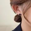 Серьги-гвоздики из серебра S925 в корейском стиле с четырехлистником - Модный женский маленький аксессуар в стиле легкой роскоши 2023