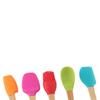 Pastry Mixing Mini Wooden Handle Kicthen Utensils Non-stick Cake Scraper Baking Tools Spatula Brush