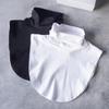Women Striped Winter Warm Fake Collar High Round Neck Detachable Collar Woman White Shirt Neck Scarf False Collars