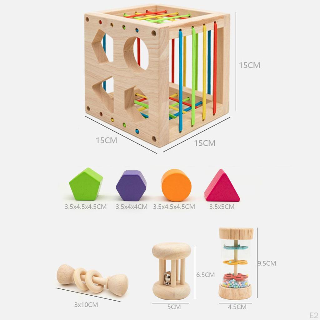 Activity Cube Center ,Fine Motor Skills Matching Game Sensory Learning Toys Shape Sorter