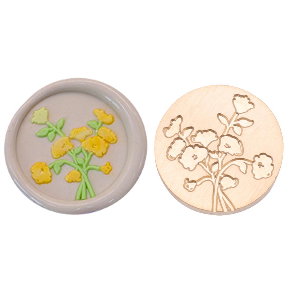 25 мм печать медная голова 3D рельефная круглая форма огненная краска медная голова DIY ручной учетный пригласительный конверт для подарка Скрапбукинг