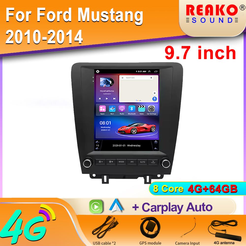 WIFI для Ford Mustang 2013-2014 Автомобильное радио Android Auto Carplay GPS навигация Мультимедиа Видеоплеер IPS Экран 2din DVD