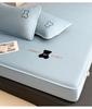 A-class medium molecular weight PE embroidered cooling mat three piece set summer washable cool feeling bean ice silk mat bed cover