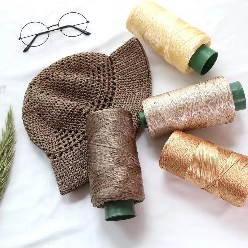 Легкая мерсеризованная хлопковая и льняная нить для шляп, обуви, сумок, подушек. Идеально подходит для изделий ручной работы с усовершенствованной шелковой нитью.