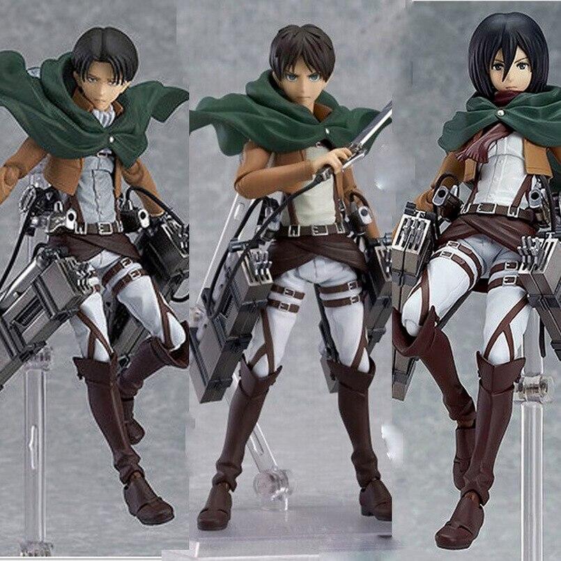 18cm Attack On Titan Figure Rival Ackerman Action Figure Package Ver .Levi Pvc Action Figure Rivaille Collection Model Toys