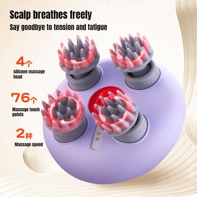 Массажер для головы IPX Класс Водонепроницаемый Массажер для Глубокого Очищения Головы Экстрактор Души Электрический Массажер для Кожи Головы