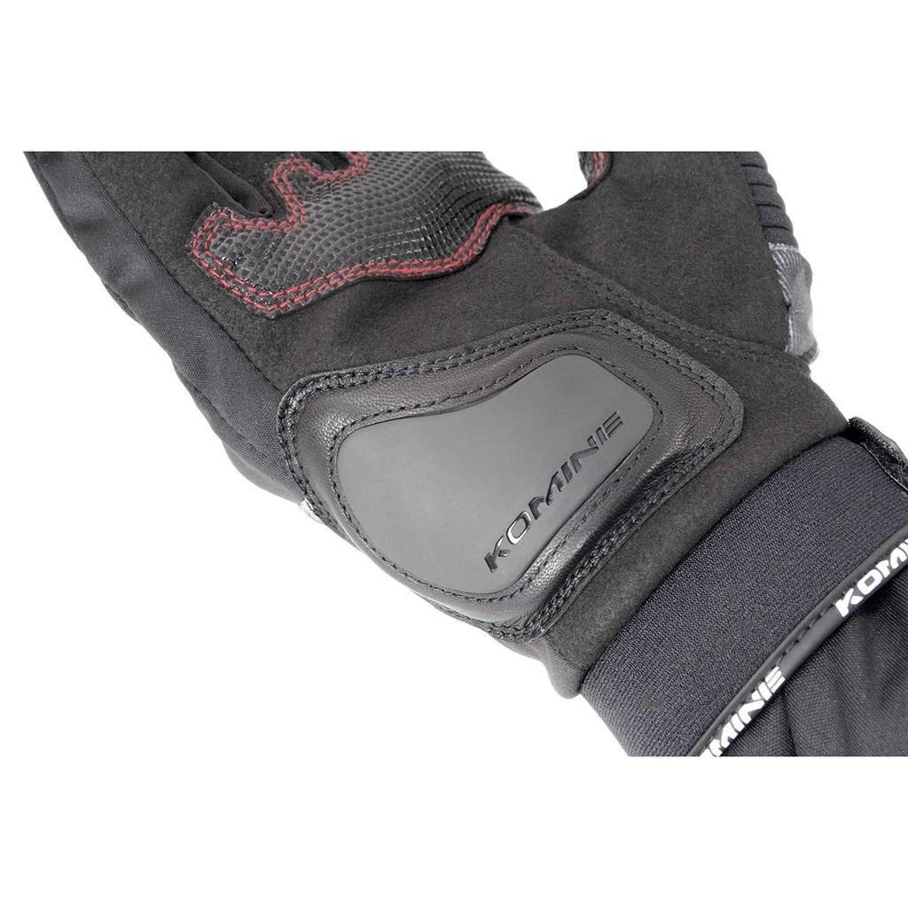 KOMINE Protective Winter Gloves for Motorcycles Black Marble L 1136 For and Spring Waterproof Cold Protection Stretch Material GK-818 Fall, Winter,