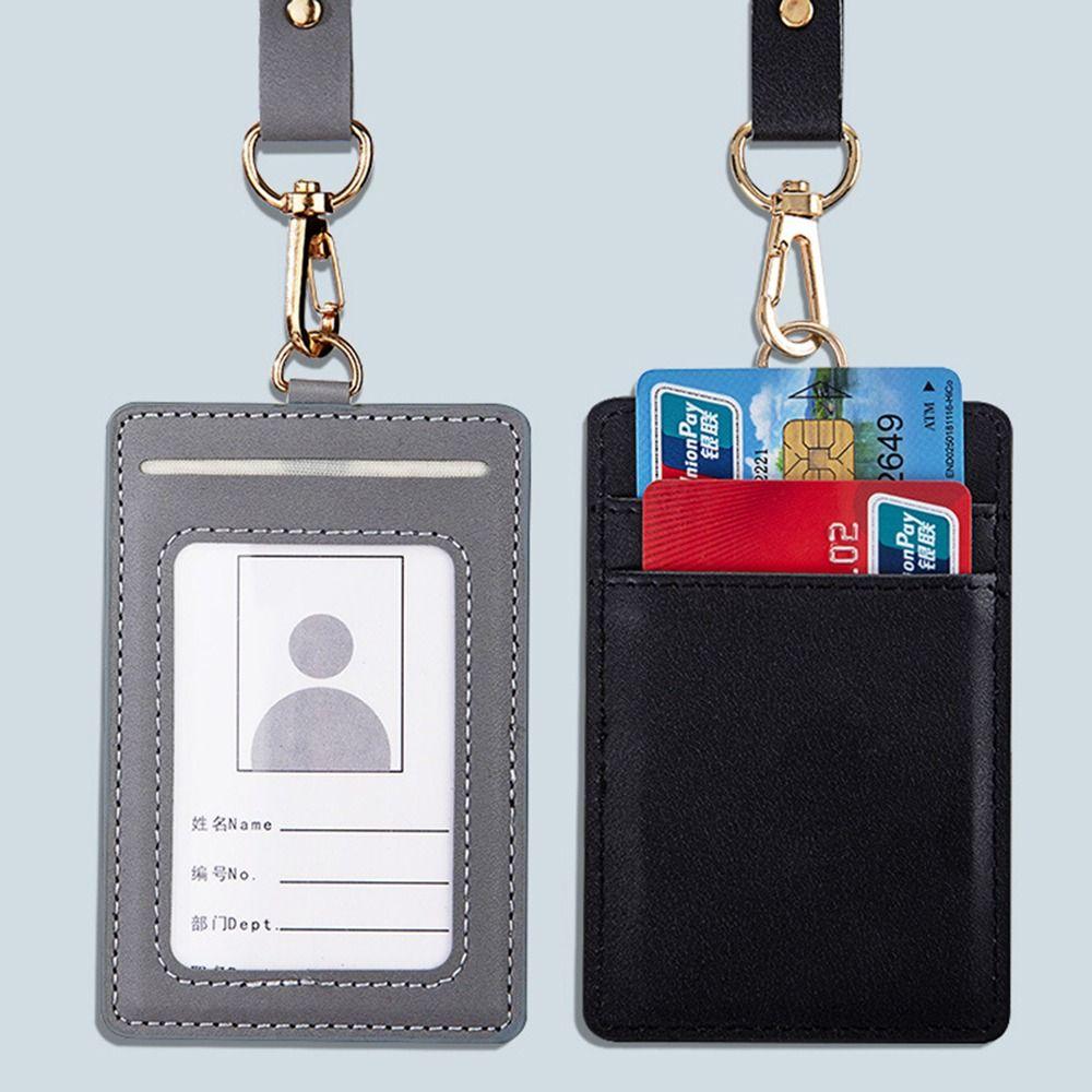 ID Badge Name Card Holders Collar Lanyard Holder Durable Work Card Holder  Women