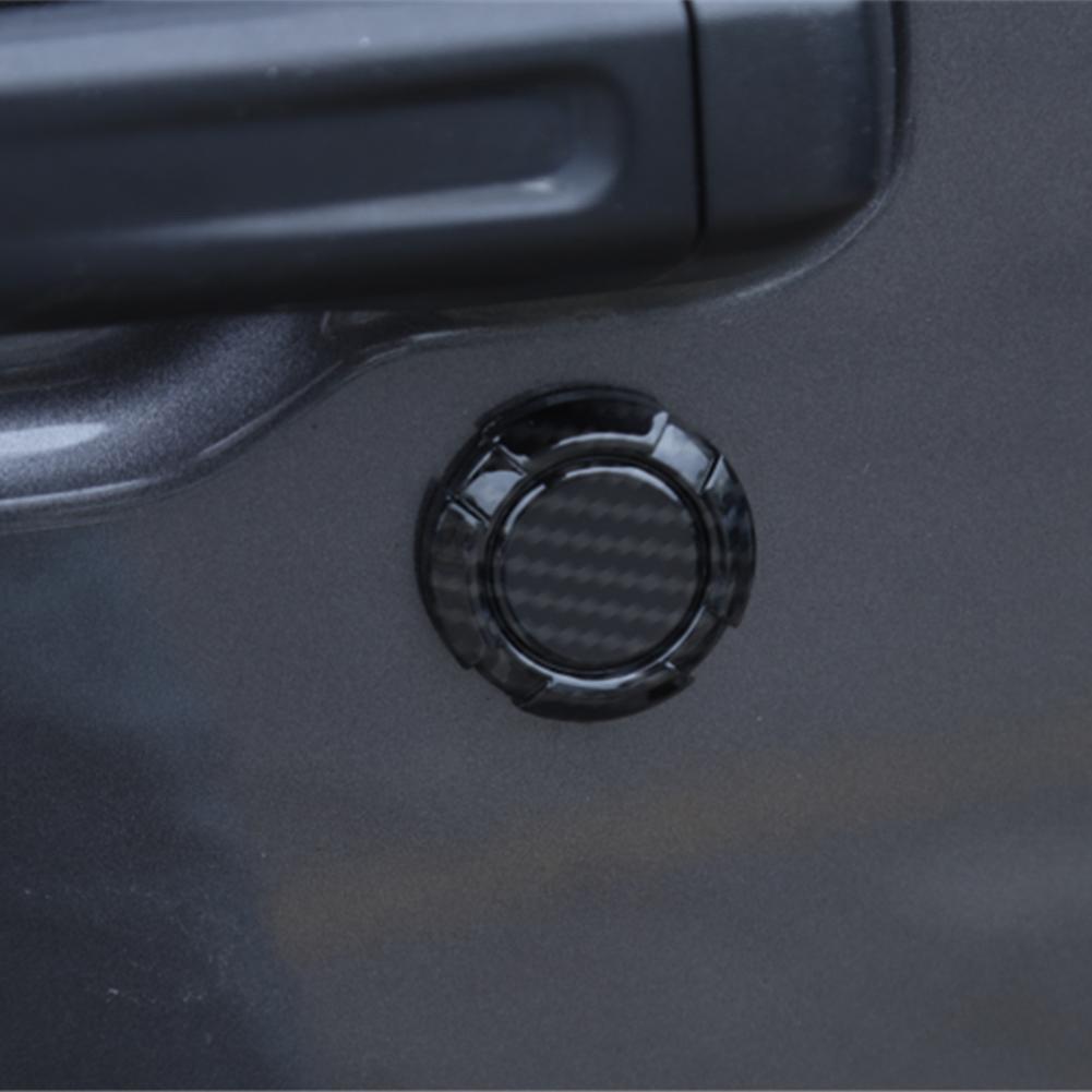 3PCS Carbon Fiber ABS Door Key Jack Trim For Jeep Wrangler JK JL Gladiator JT 2007+ Car Exterior Accessories Car Socket