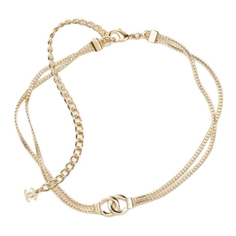 CHANEL Metal Necklaces Unisex Gold ABE257B18058NZS80