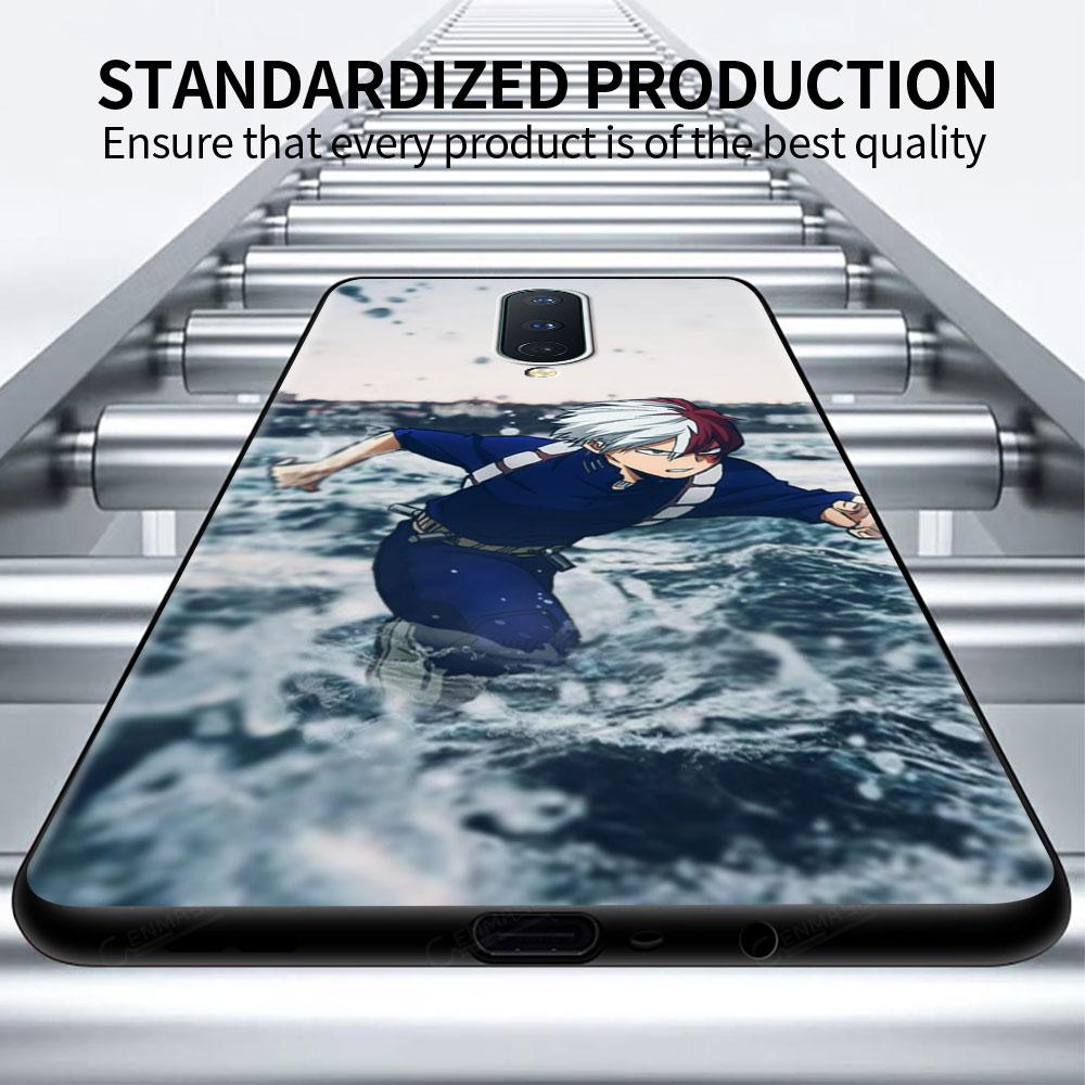 Мягкий чехол для OnePlus 8T 7 9 8 Pro Nord 2 Z N10 5G 9R N100 7T 6T N200 CE Черный силиконовый чехол для телефона Аниме Моя геройская академия