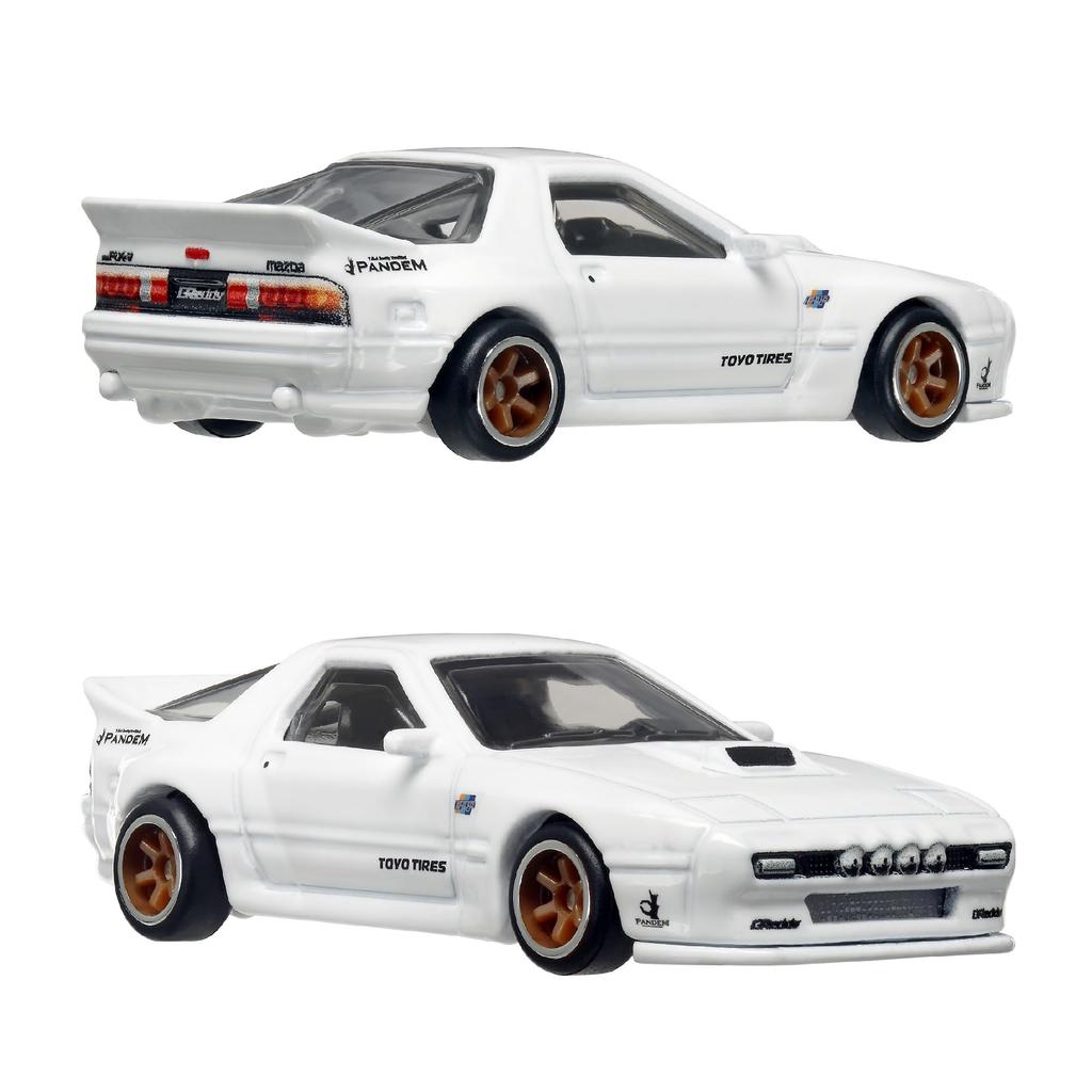 Hot Wheels Premium 2 Pack Mazda RX7 FC Pandem Mazda Mazdaspeed Miata Years Old and HRR75 / '04 [Mini Car] [3 Up]