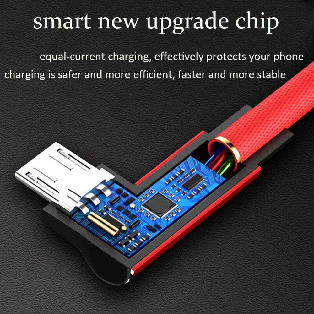 Elbow Charger Cord Phone Accessories Fast Charging Cable Micro USB Cable Data Cord USB Type C Cable